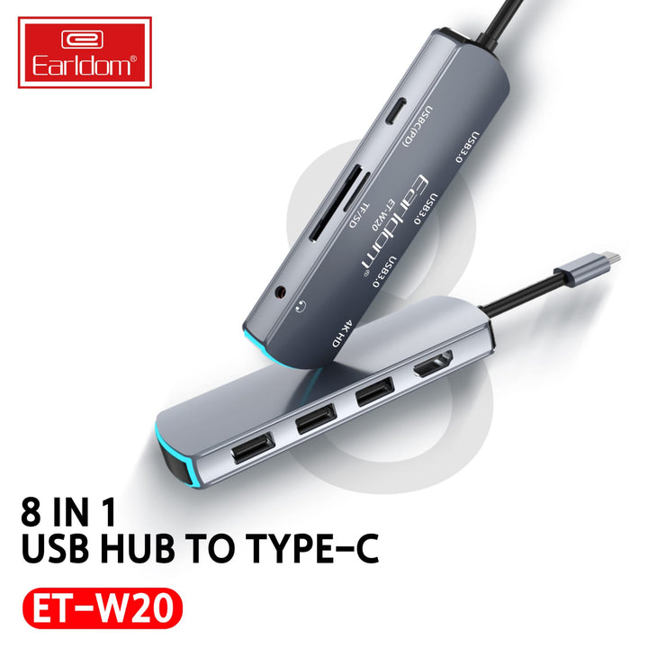 Multi Function Adapter Earldom® 8 in 1 USB C Multi-Function Adapter W20 | KuwaitCavarat