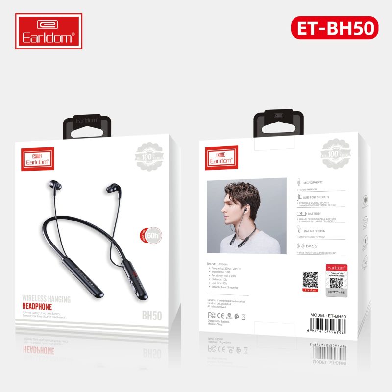 Earldom® BH50 Wireless Hanging Bluetooth Headset – Kuwait Cavarat